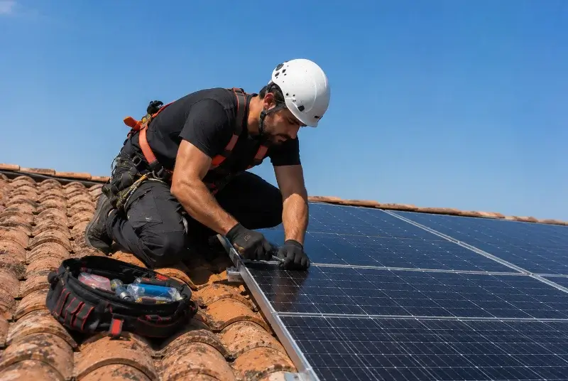 Maintenance et monitoring de panneaux solaires à Noaillan