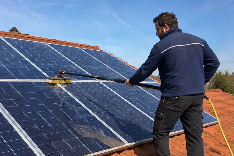 Nettoyage et entretien de panneaux solaires à Noaillan